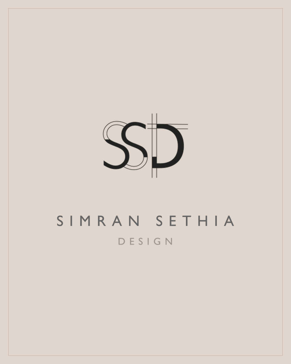 Simran Sethia Design — monogram and wordmark